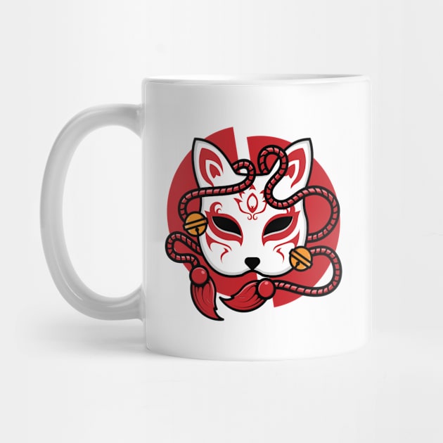 Japanese kitsune mask by Starkey Store